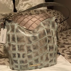 SOLD....🤩NWT Brahmin Sevi in pewter majorelle